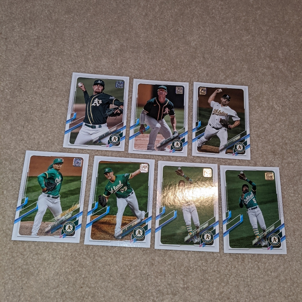 2021 Topps Oakland A's lot of 7